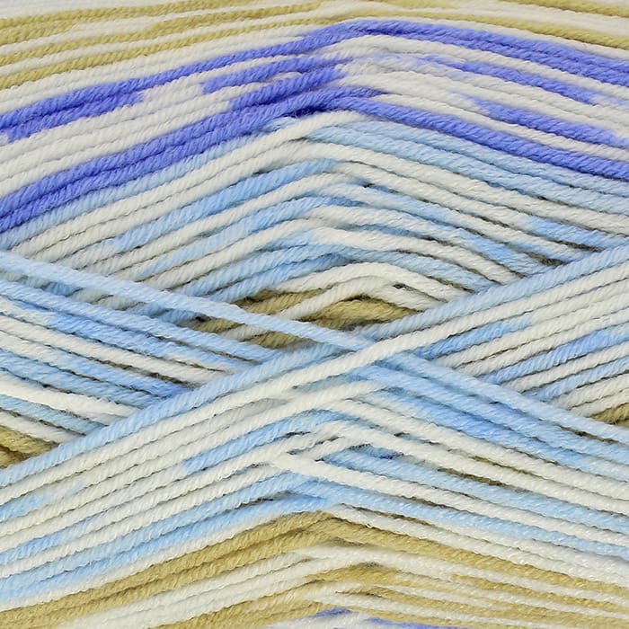 King Cole Cherish DK Yarn in Ocean - 3725 - 100g Ball of Self Patterning Double Knitting Wool