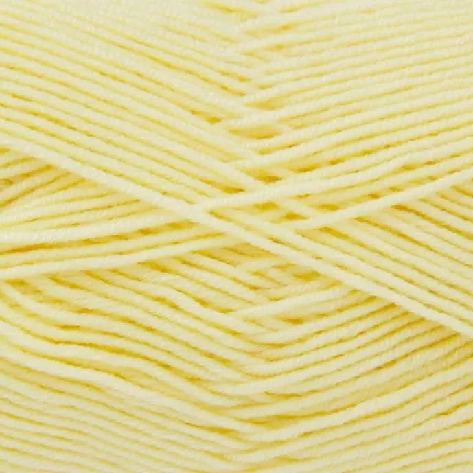 King Cole Cherished DK Yarn in Lemon - 1420 - 100g Ball of Double Knitting Wool