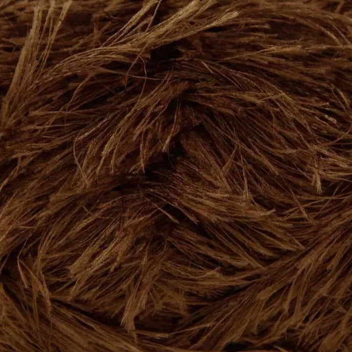 King Cole Moments DK Eyelash Knitting Wool Yarn in 499 - Koala - 50g Ball