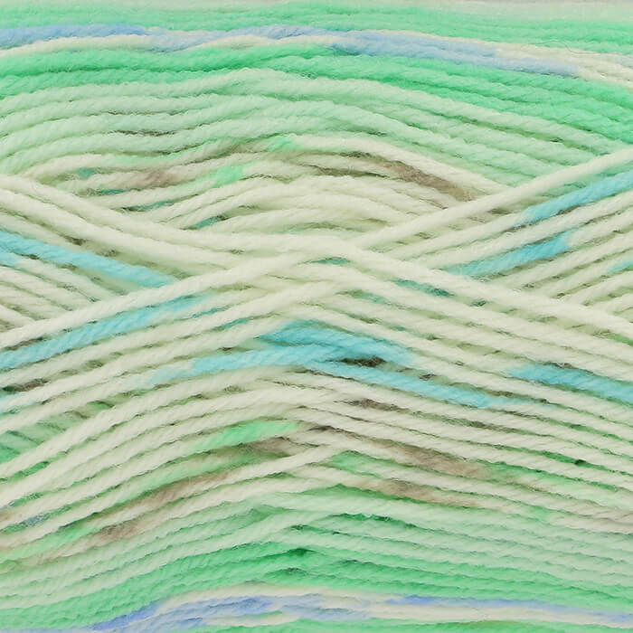 King Cole Cosy Love Aran in 5160 - Cosy Green - 100g Ball of Variegated Wool