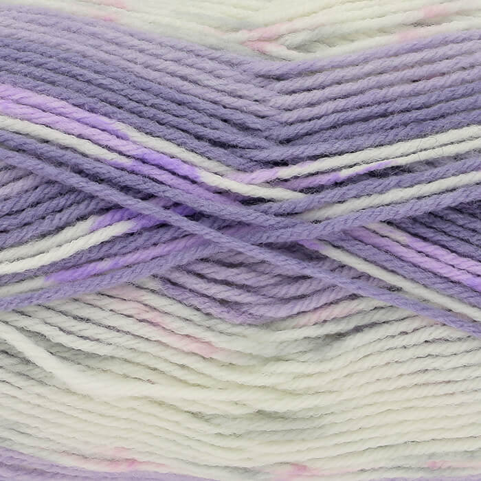 King Cole Cosy Love Aran in 5161 - Cosy Lilac - 100g Ball of Variegated Wool