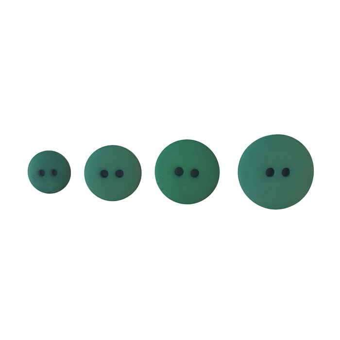 Green Matte Smartie Buttons (10 Pcs) 11.5mm, 15mm, 18mm or 20mm