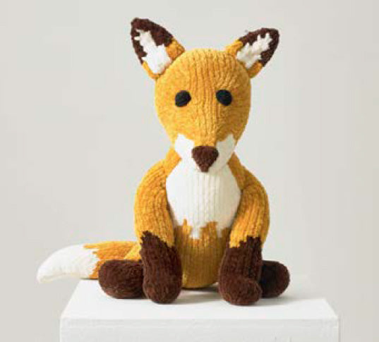 James C Brett JB808 Toy Knitting Pattern -  Flutterby Chunky Fox Pattern (Intermediate Knit)