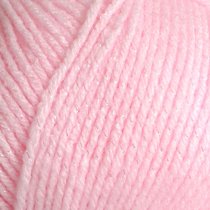 James C Brett Baby Twinkle Double Knitting Wool Glitter Yarn - BT2 Pink 100g
