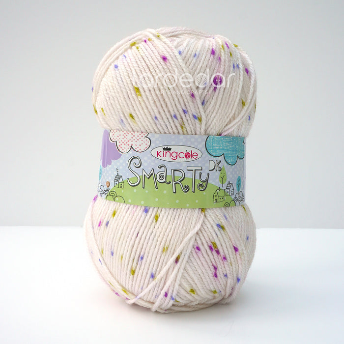 King Cole Smarty DK Yarn in Mishmosh - 1484 - 100g Ball of Spotted / Fleck  Knitting Wool (Discontinued)