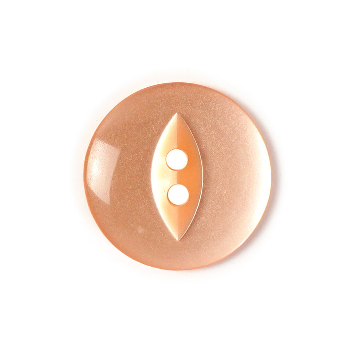 Peach Round Fish Eye Buttons 10pcs. 11mm, 14mm, 16mm or 19mm