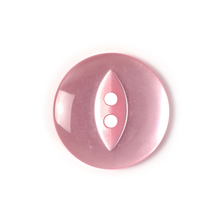 Pink Round Fish Eye Buttons 10pcs. 11mm, 14mm, 16mm or 19mm