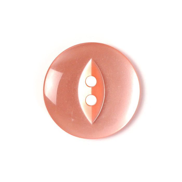 Coral Round Fish Eye Buttons (10 Pcs) 11mm, 14mm, 16mm or 19mm (T5)