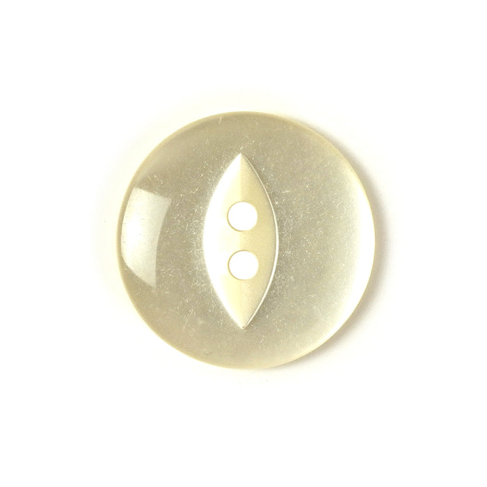 Cream Round Fish Eye Buttons (10 Pcs) 11mm, 14mm, 16mm or 19mm (T6)