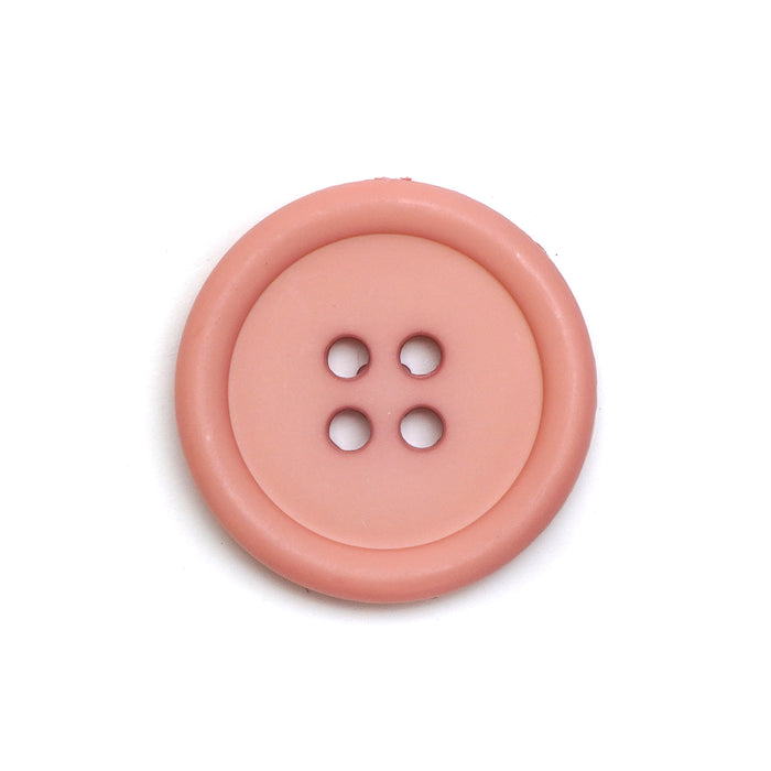 23mm Salmon Pink 4-Hole Coat Buttons (5 Pcs)