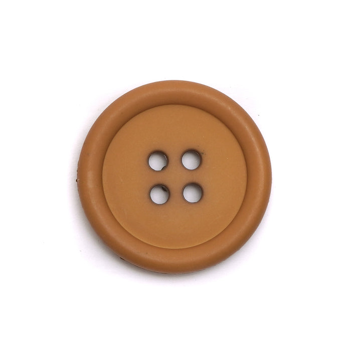 23mm Tan Brown 4-Hole Coat Buttons (5 Pcs)