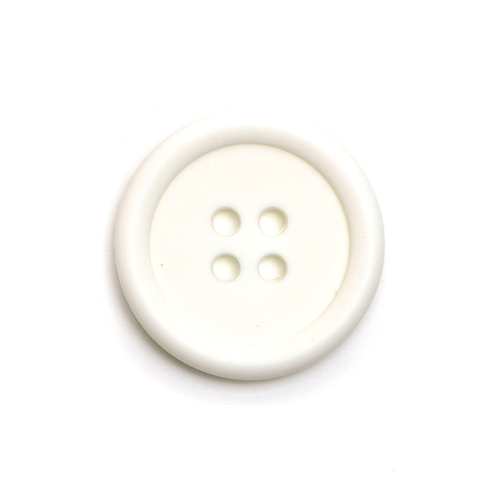 23mm White 4-Hole Coat Buttons (5 Pcs)