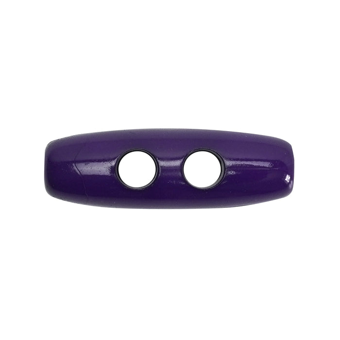30mm Purple Gloss Finish Toggle Buttons 10 Pcs