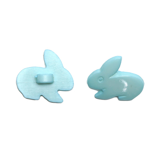 Blue Bunny Rabbit Button 3