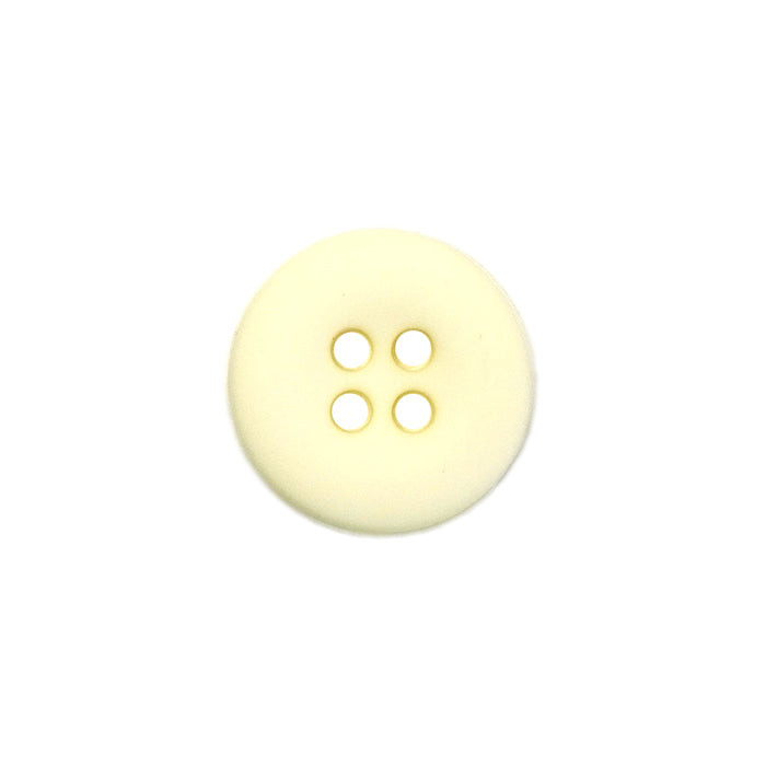 15mm Cream Matte Round Edged Buttons (5 Pcs)