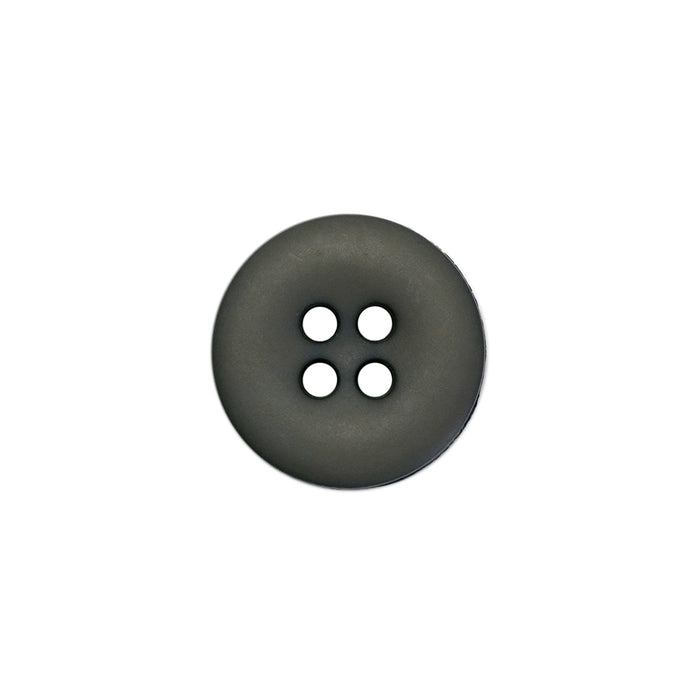 15mm Grey Matte Round Edged Buttons (5 Pcs)