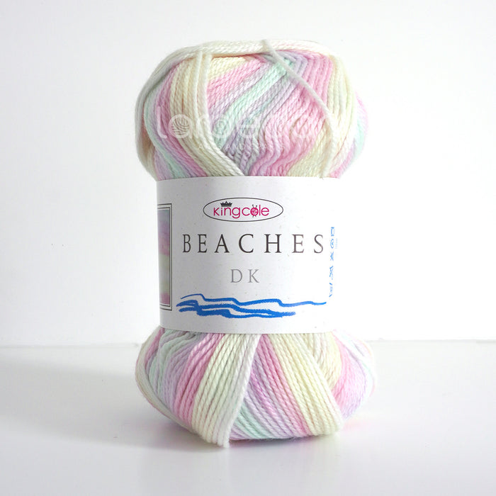 King Cole Beaches DK Yarn in 4275 - Beaches and Cream - 100g Ball of Variegated Wool