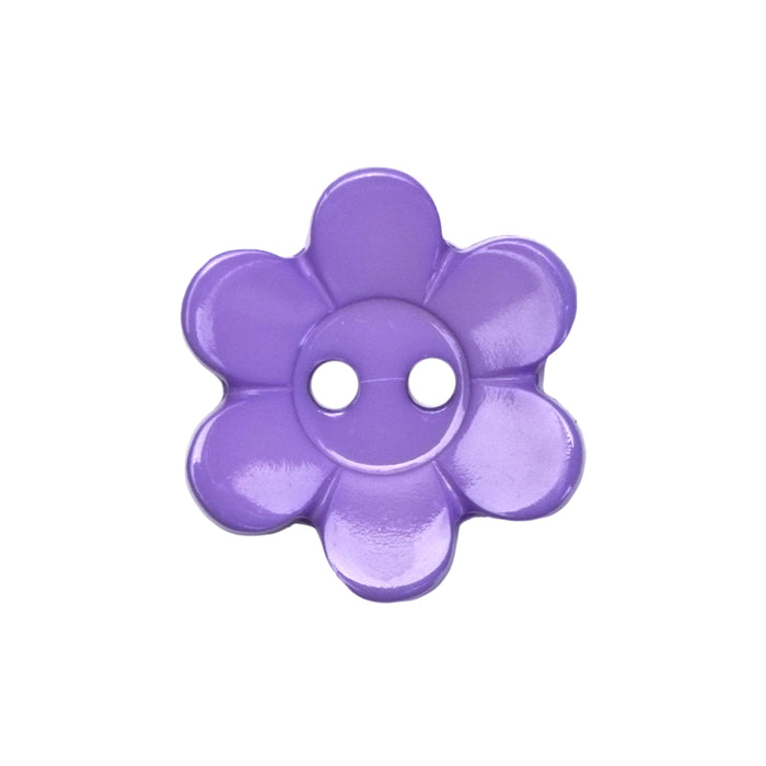 Lilac Daisy Buttons (5 Pcs) - 13mm, 15mm or 18mm