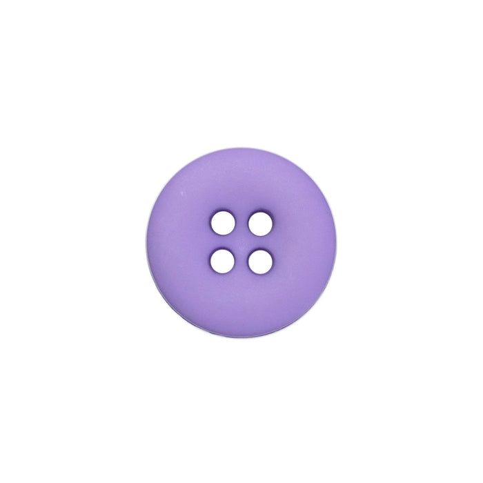 15mm Lilac Matte Round Edged Buttons (5 Pcs)
