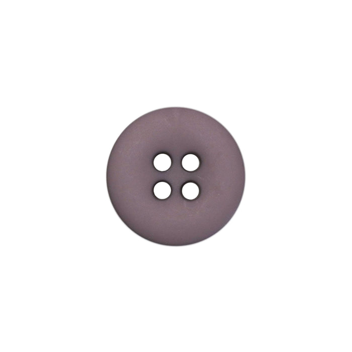 15mm Purple Grey Matte Round Edged Buttons (5 Pcs)