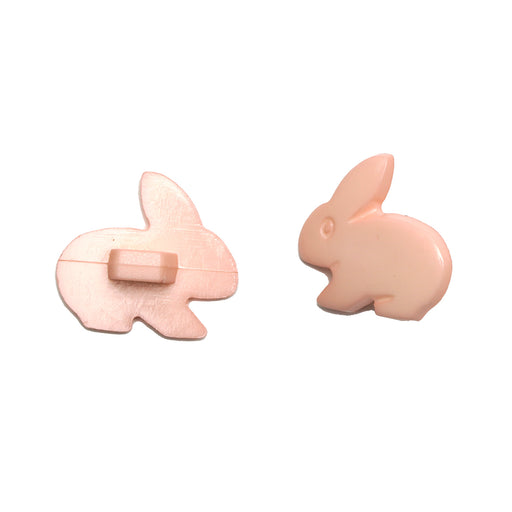 Peach Bunny Rabbit Buttons 3