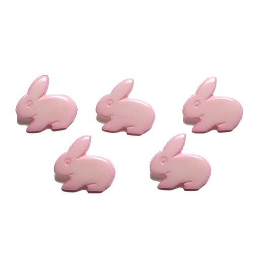 Pink Bunny Rabbit Buttons Group