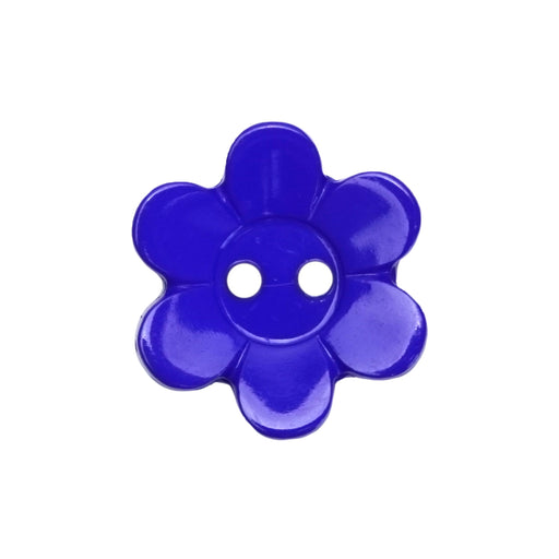 Royal Blue Daisy Button