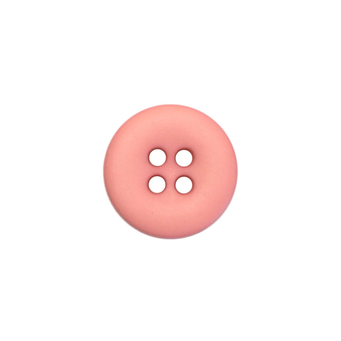 15mm Dusky Pink Matte Round Edged Buttons (5 Pcs)