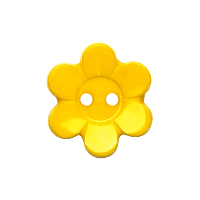 Yellow Daisy Buttons (5 Pcs) - 13mm, 15mm or 18mm