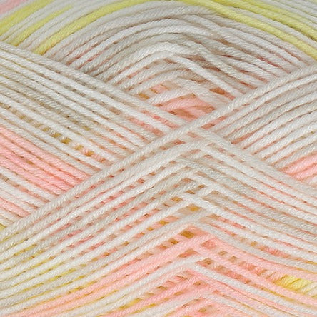 King Cole Cherish DK Yarn in Lemon Pie - 3722 - 100g Ball of Self Patterning Double Knitting Wool