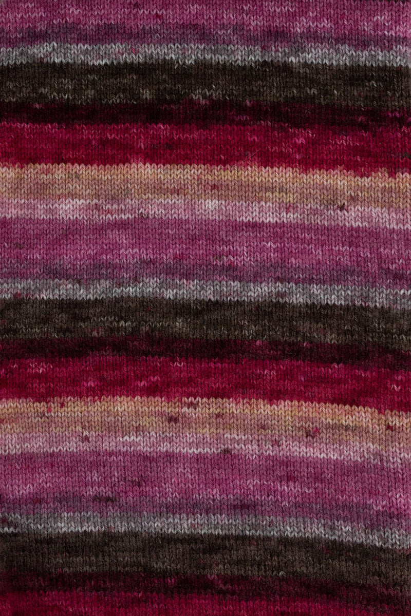 King Cole Bramble DK Yarn in 4487 - Mixed Berries - 100g Ball of Self Striping Wool