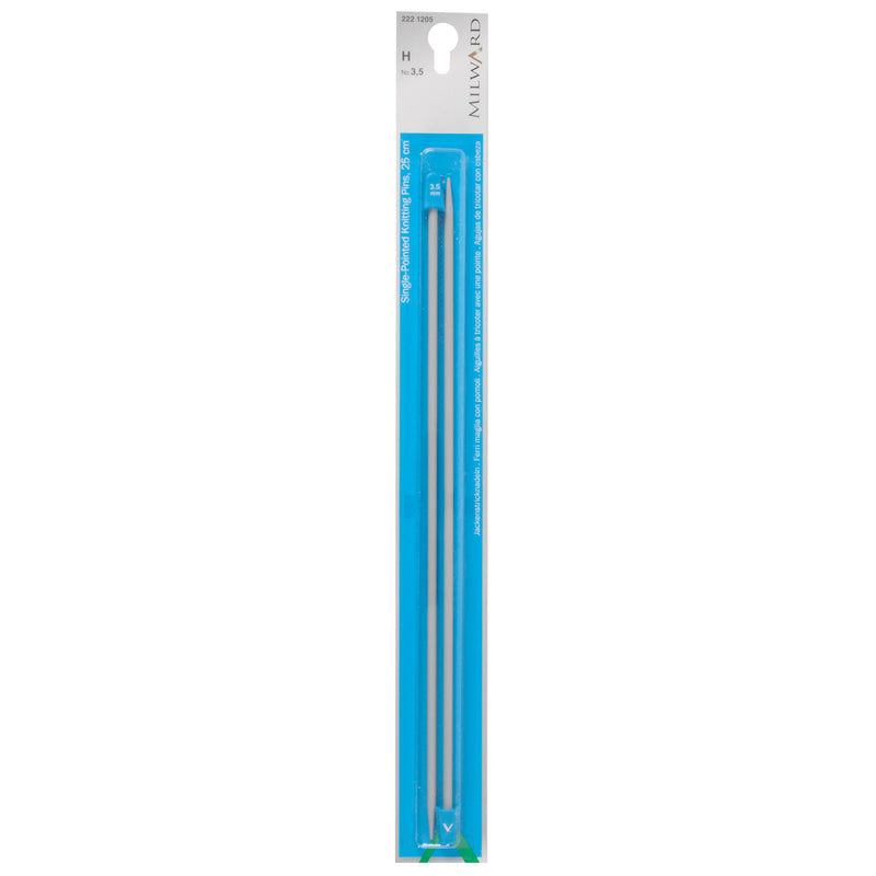 Milward 3.5mm Knitting Needles - Single Pointed 25cm Pair