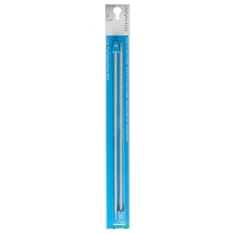 Milward 4.00mm Knitting Needles - Single Pointed 25cm Pair