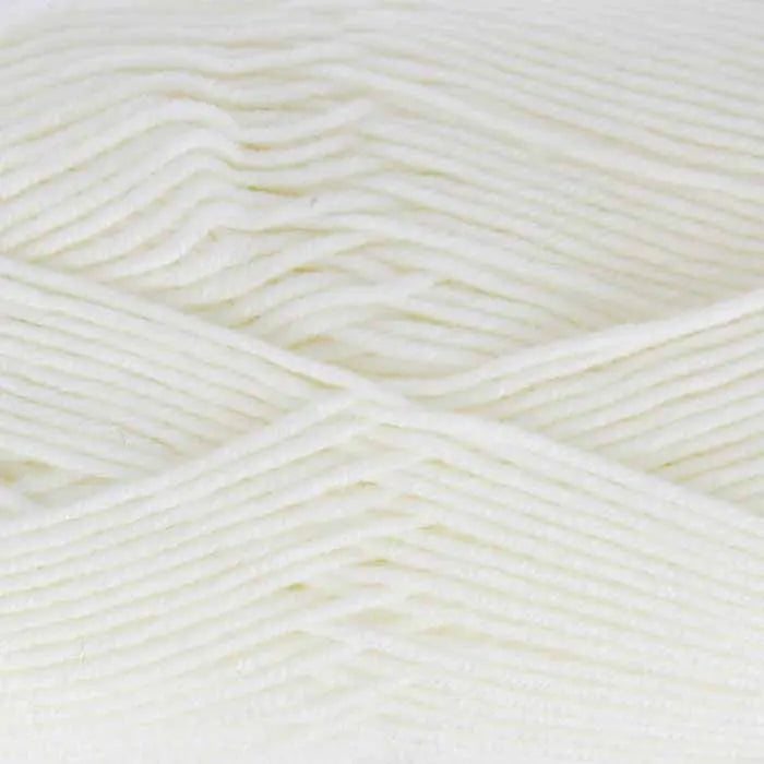 King Cole Cherished 4Ply Yarn in White - 580 - 100g Ball