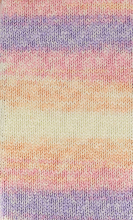 King Cole Cutie Pie DK Yarn in 5383 - Peach Pie - 100g Ball of Variegated Wool