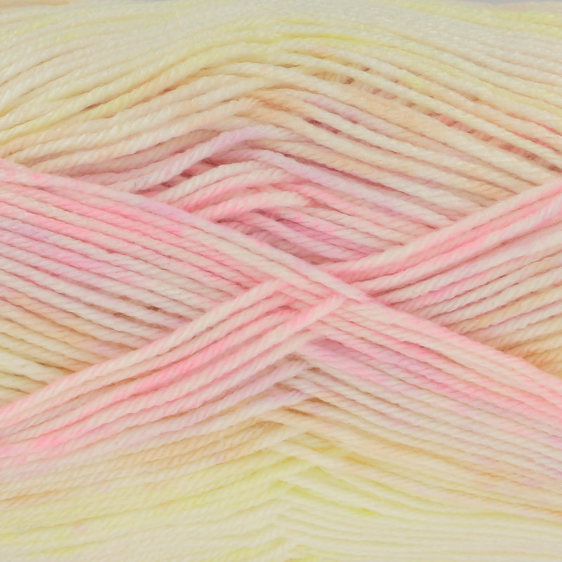 King Cole Cutie Pie DK Yarn in 5384 - Custard Pie - 100g Ball of Variegated Wool