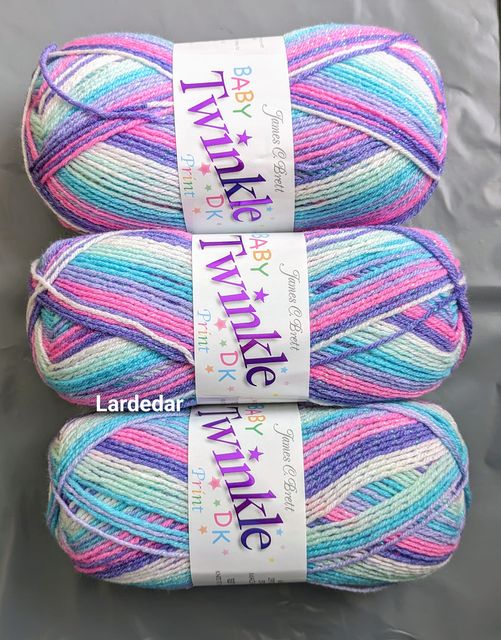 James C Brett Baby Twinkle Print DK Yarn Wool - BTP35 - 100g Ball