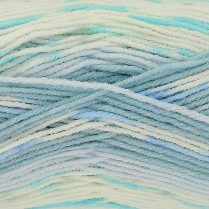 King Cole Cosy Love Aran in 5164 - Cosy Blue - 100g Ball of Variegated Wool