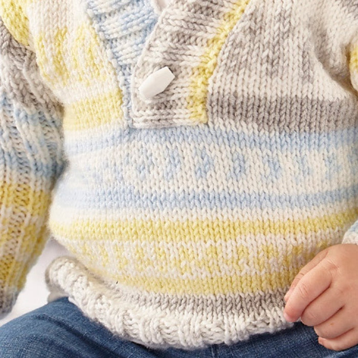 King Cole Cherish DK Yarn in Sherbet - 3721 - 100g Ball of Self Patterning Double Knitting Wool