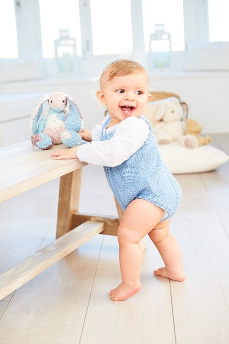 Stylecraft 10068 Double Knitting Pattern - DK Baby Sweater, Romper & Blanket (Prem-2yrs)