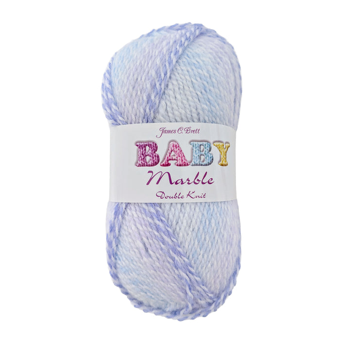 James C Brett Baby Marble DK Wool - BM47 Iced Water - 100g Knitting Yarn
