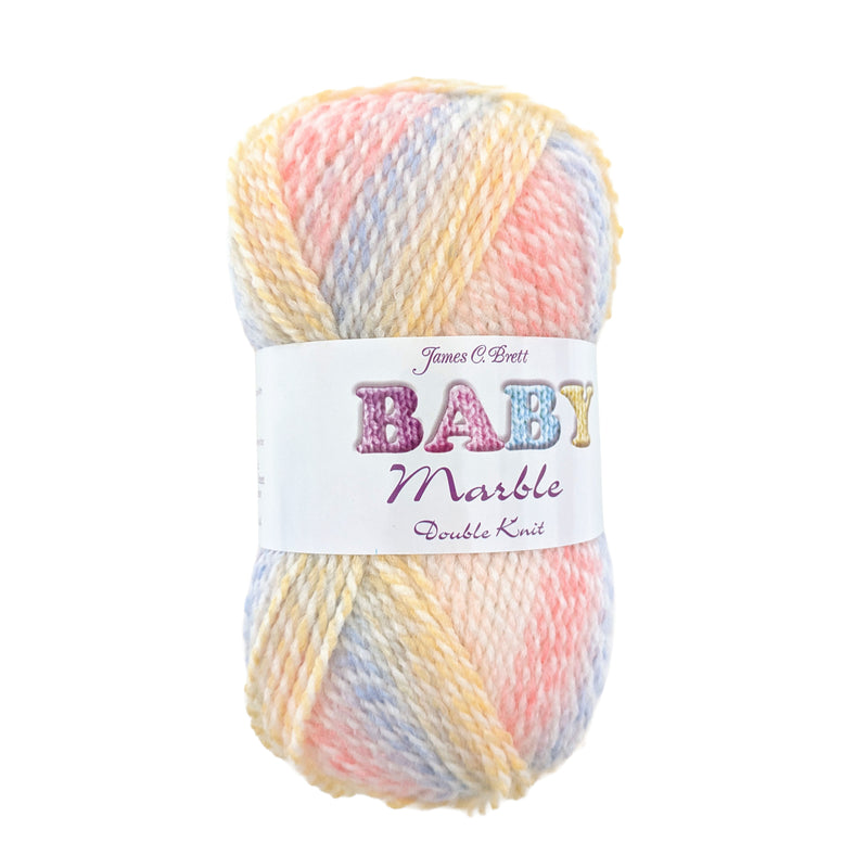 James C Brett Baby Marble DK Wool - BM50 Fruit Bowl - 100g Knitting Yarn