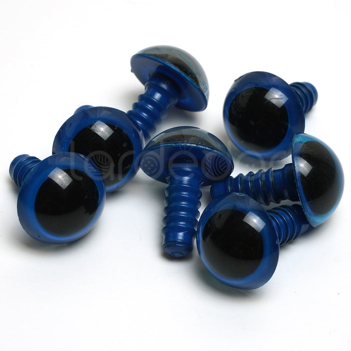 Blue Safety Toy Eyes - Sizes 9mm, 12mm, 15mm or 18mm