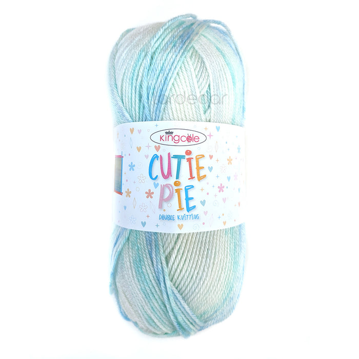 King Cole Cutie Pie DK Yarn In 5385 - Rhubarb Pie - 100g Ball Of Variegated Wool King Cole Cutie Pie DK Yarn In 5385 - Rhubarb Pie - 100g Ball Of Variegated Wool
