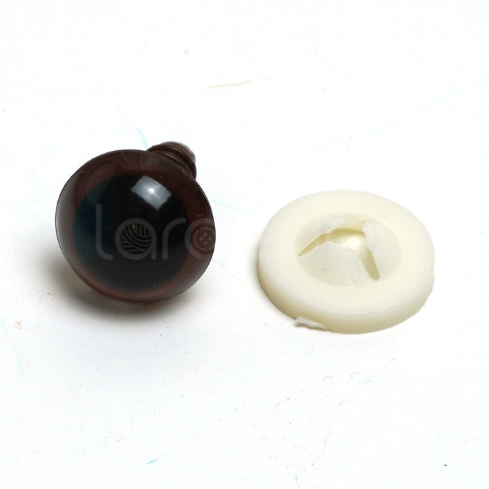 Brown Safety Toy Eyes - Sizes 9mm, 12mm, 15mm or 18mm