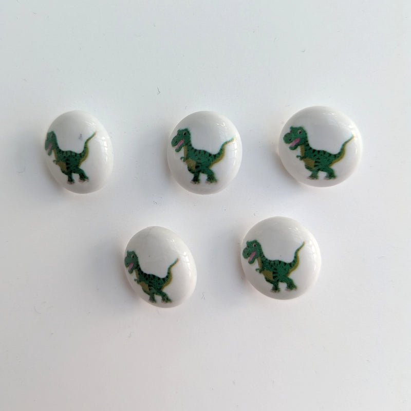 Dinosaur Baby Buttons - 15mm Plastic Shank (5 Pcs)
