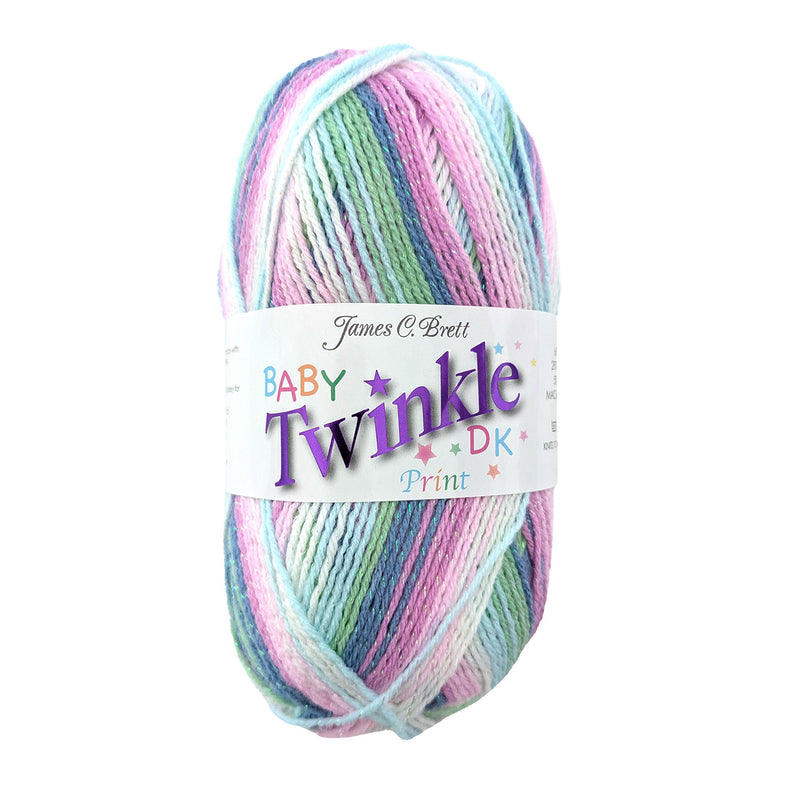James C Brett Baby Twinkle Print DK Yarn - Morning Surprise BTP40 - 100g Ball