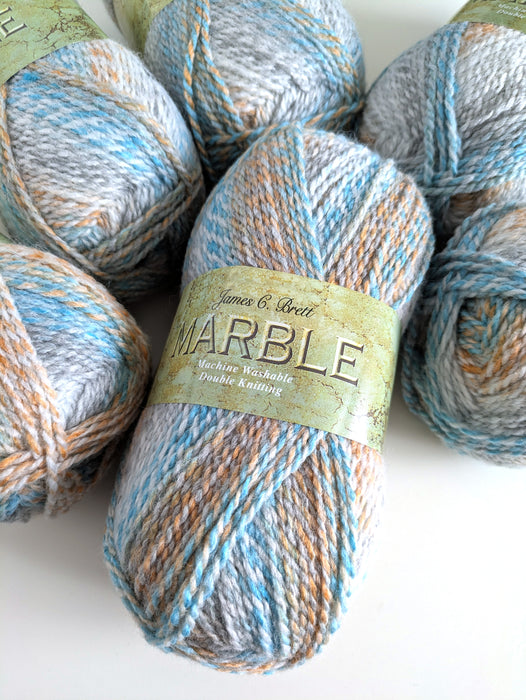 James C Brett Marble DK Yarn - MT64 - Beach Days - 100g Ball
