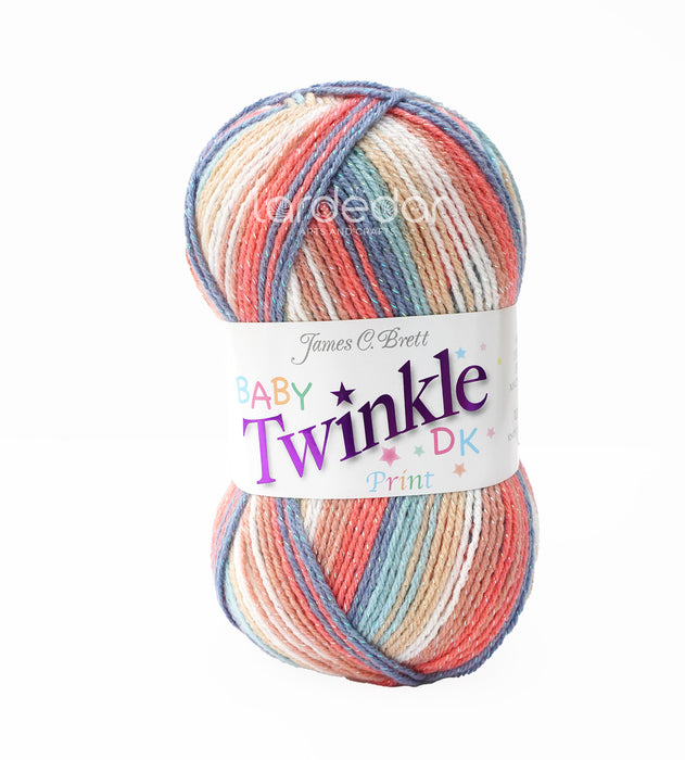 James C Brett Baby Twinkle Print DK Yarn Wool - BTP36 - 100g Ball