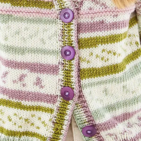 King Cole BT236 - Purple Rimmed Buttons - Sold Individually (23mm)
